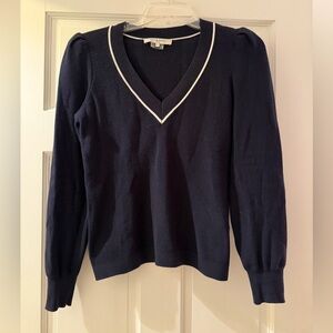Gerard Darel Pique Knit Navy Summer Sweater